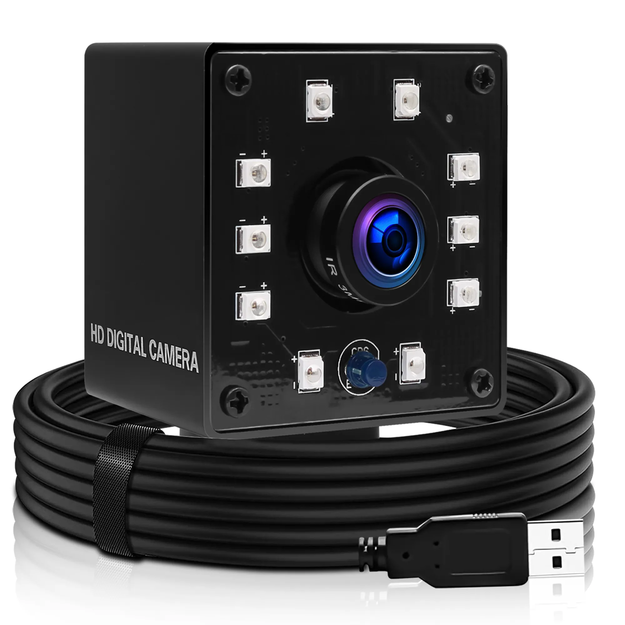 كاميرا مراقبة عالية السرعة 1080P كاملة الدقة 30 إطار في الثانية/60 إطار في الثانية/100 إطار في الثانية CCTV Security Usb 2.0 منفذ UVC كاميرا رؤية ليلية بالأشعة تحت الحمراء صغيرة