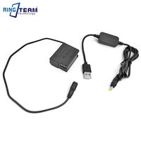 DMW-DCC8 de batería ficticia BLC12, acoplador de CC DMW DCC8 Plus, Cable USB para cámaras digitales Panasonic FZ1000 FZ2500 FZ300 GH2