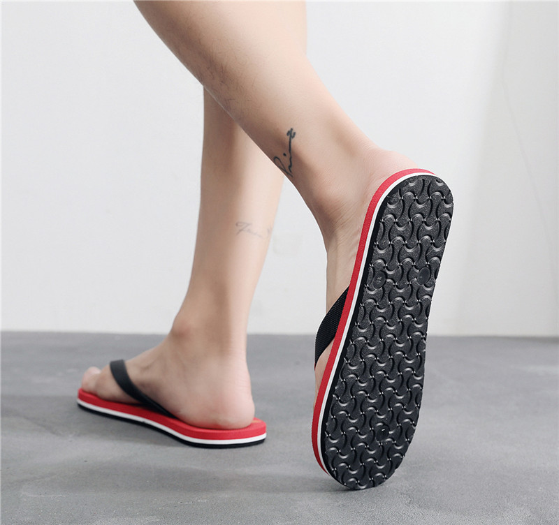 Fashion Men Flipflops Shoes Summer Men Flip Flops Beach Anti-Slip Casual Slippers
