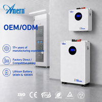 Batteries au lithium Anern 48V 16 kWh, batteries au lithium-ion 15 kW 48V 200 Ah 314 Ah, stockage Lifepo4 pour la maison