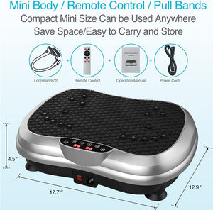 N Mini inteligente Mute Placa de vibración ajustable Boost Circulación y metabolismo Máquina de plataforma de vibración Premium - Product Image 6