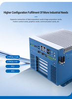 Mini PC industriel de bureau, double LAN, RS232, sans ventilateur, large plage de tension d'entrée (9-36VDC), protection contre les surtensions 4KV, Intel Core I3, 16 Go de GDDR5, SSD