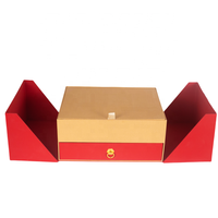 2025 OEM Design Luxus Pappkarton Moon Cake Verpackung Schokolade Geschenk boxen Wine Moon Cake Benutzer definierte Geschenk box mit Satin