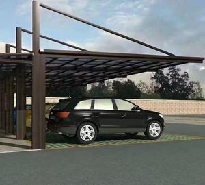 Garage moderne de luxe à toit arqué, durable et imperméable, pour 2 voitures, idéal pour les maisons et villas haut de gamme - Product Image 3