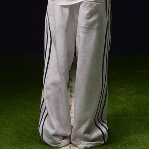 Personalizado Dirty <span class=keywords><strong>Spray</strong></span> Broken Design Making Old Pantalones de chándal de algodón bordado al por mayor Pantalones holgados lavados para hombres - Product Image 3