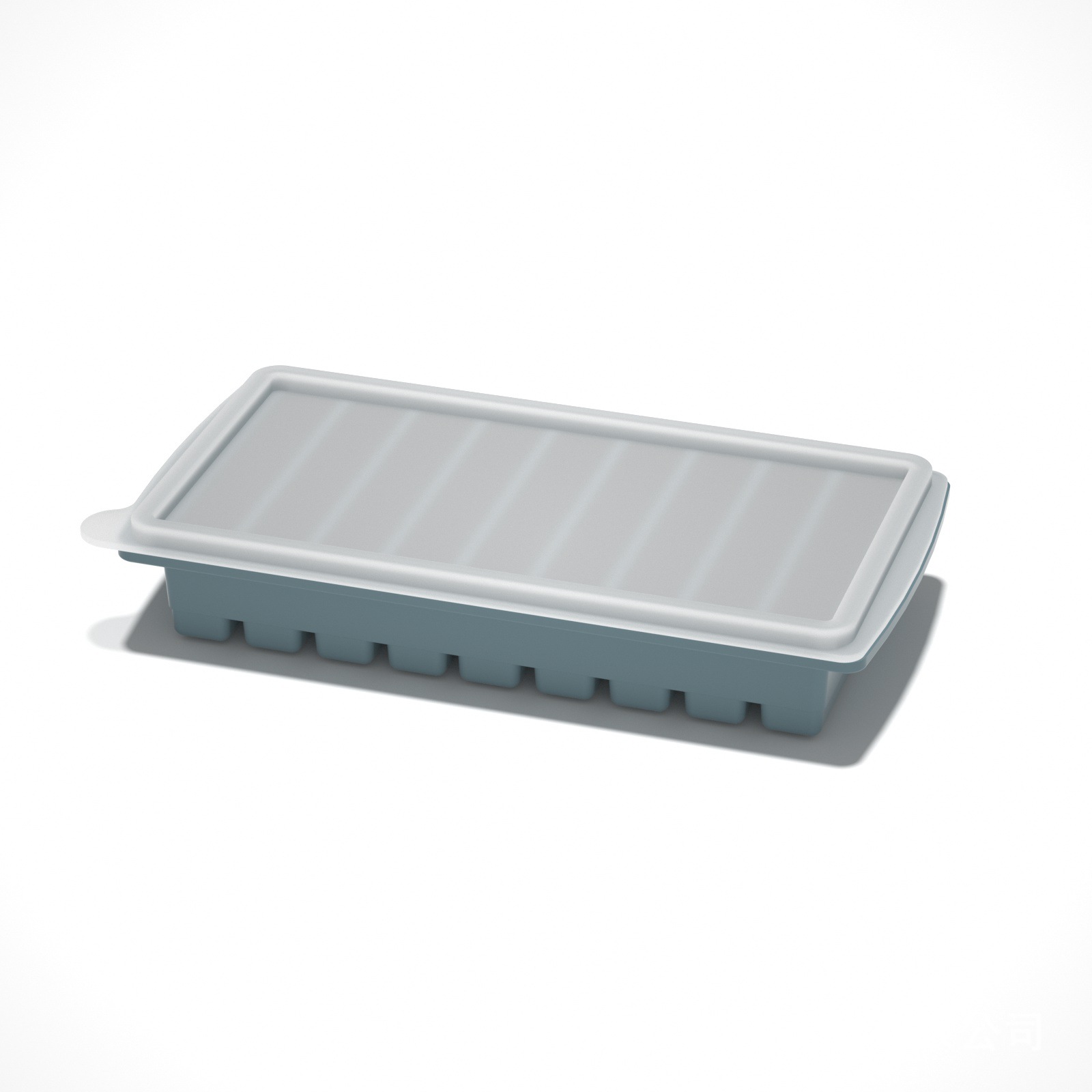 Moule 9 barres gris bleu platine silicone épaissi