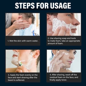Offre Spéciale soins de la peau naturel moussant crème à raser <span class=keywords><strong>lait</strong></span> de chèvre <span class=keywords><strong>savon</strong></span> à raser pour hommes <span class=keywords><strong>barbe</strong></span> toilettage soins - Product Image 6