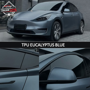 Envoltura que cambia de Color PPF TPU autocurativa decoración de coche eucalipto azul antiarañazos película protectora de pintura automática - Product Image 2