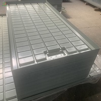 Infini Long 2x4 3x3 4x4 4x8 Abs Ebb and Flow Trays 1 m avec cadre en aluminium pour serre hydroponique Seedbed