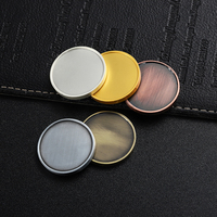 Vente en gros de pièces vierges de monnaie de 30/40/50 mm en alliage de zinc, acier inoxydable, laiton, pour gravure laser