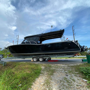 프리미엄 11m 용접 알루미늄 낚시 보트 넓은 중앙 캐빈 외부 엔진 저렴한 가격 - Product Image 4