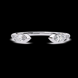 Anillo de Compromiso con Diamante Natural, Oro Sólido de 14K/18K, Corte Marquesa, Joyería Fina y Elegante, Anillo de Novia para Mujer - Product Image 2
