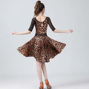 2025 nueva moda Ballet danza práctica Vestido <span class=keywords><strong>Mujer</strong></span> leopardo diseño entrenamiento profesional danza <span class=keywords><strong>ropa</strong></span> al por mayor - Product Image 5