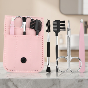 Kaigu – Nouvel ensemble professionnel de 4 pinces à épiler biseautées en acier inoxydable, pince à épiler pour sourcils, ciseaux de beauté, épilation du visage et des cils - Product Image 3