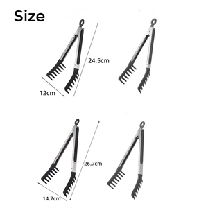 Pinzas para Pasta de Acero Inoxidable de Grado Alimenticio con Diseño de Agarre Cómodo y Mango de Silicona - Product Image 5
