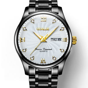 นาฬิกาควอตซ์หรูหราสำหรับผู้ชาย ตัวเรือนโลหะผสมขนาด 40 มม. สายหนังกันน้ำ หนา 10 มม. ดีไซน์แฟชั่นสุดฮิต หน้าปัดกระจก พร้อมเข็มเรืองแสง - Product Image 1