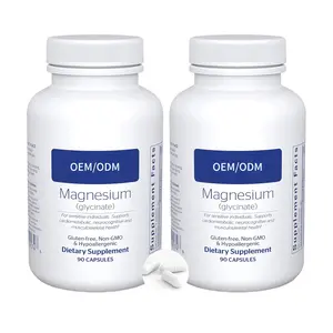 OEM Supplement 500mg Chelated Pure Encapsulations Magnesium Glycinate Capsules Price magnesium glycinate 400mg