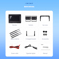 Kit de caméra de camion sans fil numérique de 7 pouces système de surveillance des angles morts pour véhicule de grue de camion