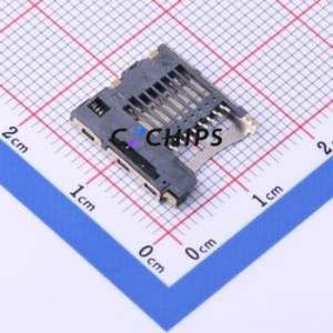 TF-05 SD Card / Memory Card Connector SMD Connector Self-Return Type MicroSD Card (TF Card) Card Holder 2.05mm - Product Image 2