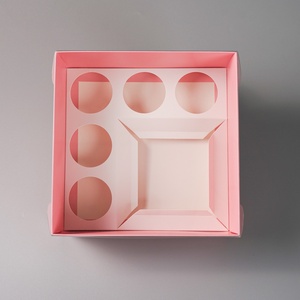Customizable Square Cake <b>Box</b> with Embossing Corrugated Board Folders Style <b>Photo</b> Frame Option Recycled Materials - Product Image 6