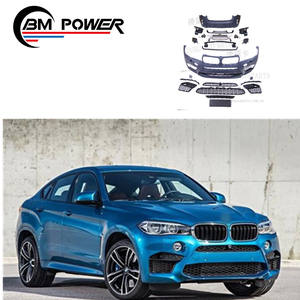 Kit de Carrocería <span class=keywords><strong>X6</strong></span> F16 Estilo <span class=keywords><strong>M</strong></span>, Material PP, Parachoques Delantero, Parachoques Trasero, Kit de Carrocería con Escape para Automóvil, Kit de Carrocería Exterior F16 - Product Image 2