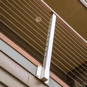 Df bảo trì thấp 316 kim loại cáp boong lan can Side mount bài viết 4x4 mạ kẽm vuông kim loại hàng rào bài viết chân đế - Product Image 4