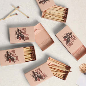 Custom Classic Hotel Color Matching Safety Matches Box White Head 25pcs Personal Logo Printing Paper <strong>Car</strong> Cigarette Box for - Product Image 6