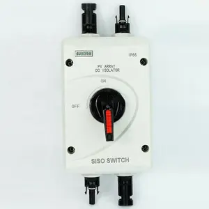 Waterproof IP66 Single Phase Isolator Switch Electeical SISO for Solar PV System