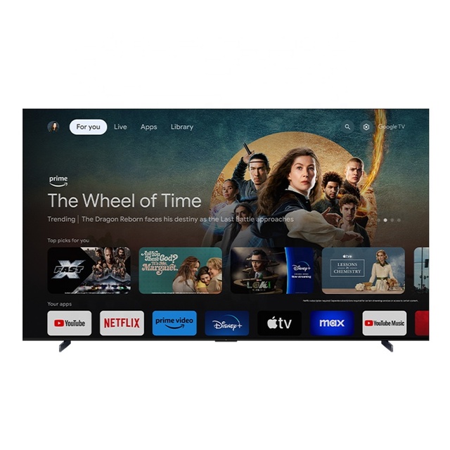 65 Inch 4K UHD QLED Android TV Google 120Hz Built-In Speaker Game Mode Home Hotel Use 32GB Flash Drive Ready Ship