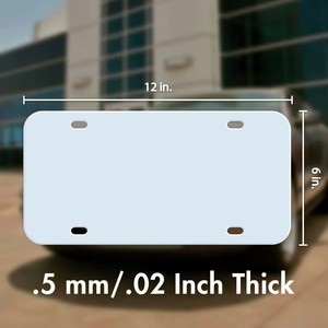 USA 6x12 "Trắng đen đỏ trống xe số tấm kim loại nhôm giấy phép tấm thăng hoa giấy phép tấm sắt vật liệu trang trí - Product Image 3