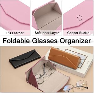 Iron High Quality Portable Oversize Sunglasses Eyeglasses Hard <b>Case</b> Magnetic Closure Custom Logo Recycled Materials Embossing - Product Image 3