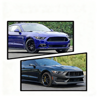 Kits de carrosserie pour Mustang 2015-2017 Mise à niveau vers 2024+ Dark Horse Pare-chocs avant Assy Pare-chocs arrière Assy