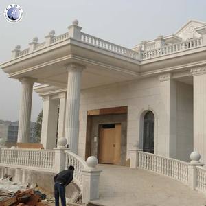 Piedra Natural decorativa para exteriores tallada a mano <span class=keywords><strong>estilo</strong></span> europeo moderno edificio <span class=keywords><strong>de</strong></span> jardín Pilar griego mármol columna Romana - Product Image 1