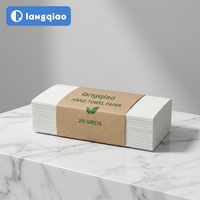 Serviettes en papier pour salle de bain, serviettes à main, fabrication OEM, marque privée, directement de l'usine, douces, absorbantes, certifiées FSC, serviettes à main jetables