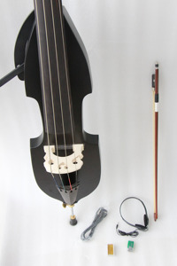 Strumenti Musicali di Alta Qualità <span class=keywords><strong>Contrabbasso</strong></span> Elettrico con Corpo in Acero e Tastiera in Ebano per Principianti - Product Image 5