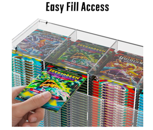 Distributeur de cartes TCG en acrylique fait main, personnalisable, 3 emplacements, logo imprimable, écologique, compatible avec les articles de collection YuGiOh - Product Image 4