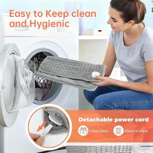 Almohadilla Térmica Eléctrica para Pies con Temperatura Ajustable por USB, Calentador de Pies con 4 Niveles de Calor y 4 Temporizadores - Product Image 4