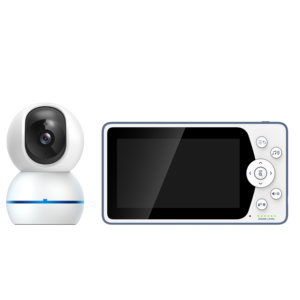 Chất Lượng Cao 5 Inch Không Dây Thông Minh Video Bé Màn Hình Tầm Nhìn Ban Đêm Cảm Biến Nhiệt Độ 2-Cách Âm Thanh Pan Nghiêng Zoom Được Xây Dựng Trong Loa - Product Image 1