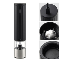 Moulin à sel et poivre électrique rechargeable USB Chefshere, broyeur en céramique, capacité 30 ml, fonctionnement automatique à une main pour cuisine et barbecue