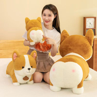 Le nouveau dessin animé Corgi chien poupée en peluche mignon chiot poupée pour envoyer un cadeau d'anniversaire de petite amie