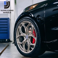 Jantes de voiture concaves DJJ Premium personnalisées forgées à 5 branches en bronze de 17 à 22 pouces, 5x112 5x130, en alliage pour Porsche Panamera Audi B9