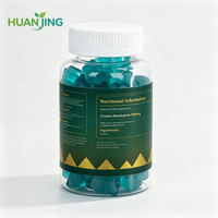Gummies à la créatine Blue Bear OEM à la myrtille, anti-fatigue, 60 unités, complément alimentaire végétalien pour le soutien pendant l'entraînement