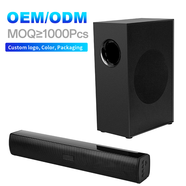 KENUO OEM 45W TV Speaker Soundbar Home Theatre System Remote  Wireless Soundbar 2.1 With Subwoofer