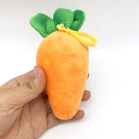 Mini fruits en peluche bon marché, jouets de carotte en peluche jaune de légumes