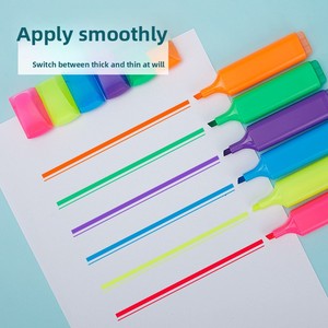 Paquete de 6 Marcadores <span class=keywords><strong>Pastel</strong></span> al por Mayor, Marcadores de Colores Macaron con Logotipo Personalizado, sin Derrames, para Estudiantes y Oficinas - Product Image 5