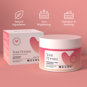 Crème éclaircissante pour la zone <span class=keywords><strong>intime</strong></span> MEVOV Yoni, correction du teint, crème hydratante nourrissante pour soins intimes, 150 ml, OEM - Product Image 2