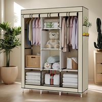 Armoire de rangement pliable en PVC imperméable et écologique, grande capacité, pour chambre et salle de bain
