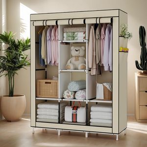 Foldable Waterproof PVC Eco-Friendly <b>Large</b> Capacity <b>Wardrobe</b> Drawer Cabinet Closet Storage Rack for Bedroom Bathroom Clothes - Product Image 2
