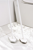 Carrelage baignoire brosse brosse de nettoyage douche avec longue poignée vadrouille outils pour salle de bain nettoyage baignoire carrelage sol mur toilette