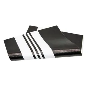 Stripe 250gsm PVC Mesh Tarp Tarpaulin Fabric black and white pvc tarpaulin for sunshade